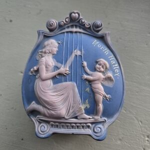 Blue and White Angelic Brooch